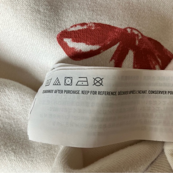 Abercrombie Kids White Popover Hoodie Size 9 10 Bows Sweatshirt Legging Friendly - Picture 8 of 9